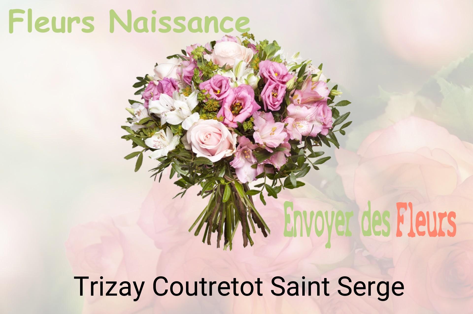 Bouquet de fleurs de naissance livré à Trizay-Coutretot-Saint-Serge